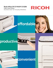 Ricoh Aficio SP C312DN Brochure & Specs