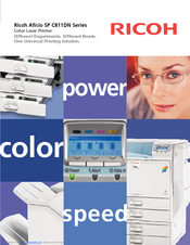 Ricoh C811DN T1 - Aficio Color Laser Printer Brochure & Specs