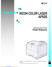 Ricoh G024-17 Printer Reference