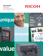 Ricoh Aficio GX2500 Specifications