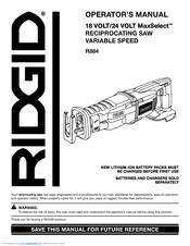 RIDGID R884 Operator's Manual