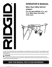 RIDGID AC99401 Operator's Manual