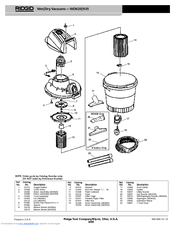 RIDGID WD935 Parts Manual