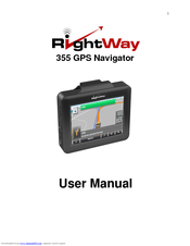 RightWay GPS Navigator RW 355 User Manual