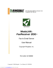 Ringdale ModuLAN FaxReceiver 200 User Manual