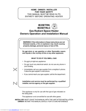 Rinnai IB35ETRN Owner's Operation And Installation Manual
