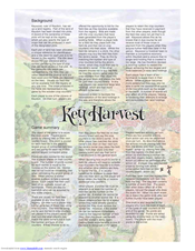 Rio Grande Games Key Harvest 227 Owner's Manual