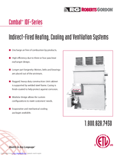 Roberts Gorden Combat IDF-Series Specifications