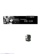 Robotis Dynamixel DX-116 User Manual