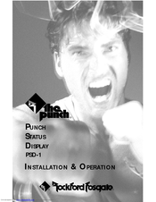 Rockford Fosgate Punch PSD-1 Installation & Operation Manual