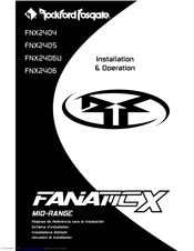 Rockford Fosgate Punch FNX2405 Installation & Operation Manual