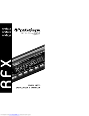 Rockford Fosgate RFX8230 Installation & Operation Manual