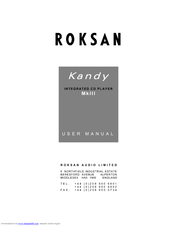 Roksan Audio Kandy MkIII User Manual