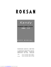 Roksan Audio Kandy KMA-2/3 User Manual