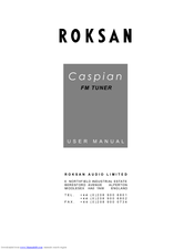 Roksan Audio Caspian Caspian FM TUNER User Manual