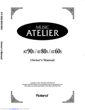 Roland Music Atelier AT80S Owner's Manual