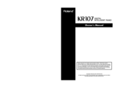 Roland KR-107 Owner's Manual