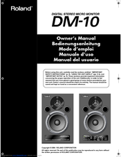 Roland Dm-10 Owner's Manual