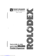 Rolodex EL-3100 Operation Manual