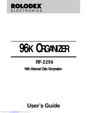 Rolodex RF-2296 User Manual