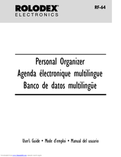 Rolodex RF-64 User Manual