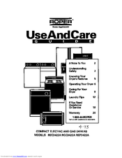 Roper REP3422A Use And Care Manual