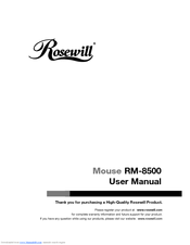 Rosewill RM-8500 User Manual