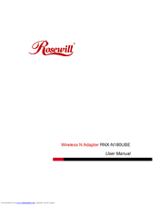 Rosewill RNX-N180UBE User Manual