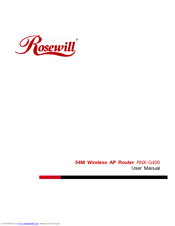 Rosewill RNX-G400 User Manual