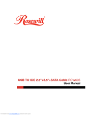 Rosewill RCW-605. User Manual