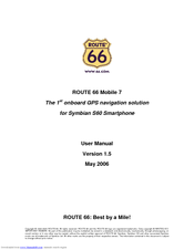 ROUTE 66 MOBILE 7 SYMBIAN S60 User Manual