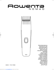 Rowenta NOMAD HC080 Instructions For Use Manual