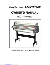 Royal Sovereign RSC-1650C Owner's Manual
