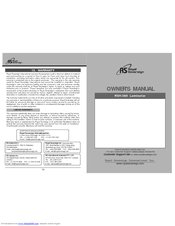 Royal Sovereign RSH-380 Owner's Manual