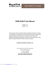RoyalTek RGM-3550LP User Manual