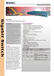 Ruby Tech GS-5116C Specifications