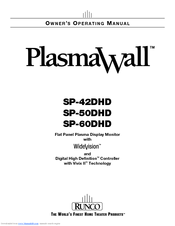 Runco PlasmaWall SP-60DHD Owner's Operating Manual