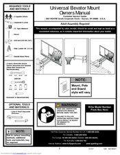 Spalding M316001 Owner's Manual