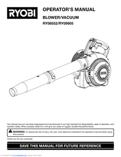 Ryobi RY09905 Operator's Manual