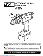 Ryobi HD1800M Operator's Manual