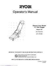 Ryobi 136 Operator's Manual