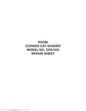 Ryobi CFS1503K Repair Sheet