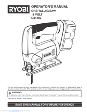 Ryobi OJ1802 Operator's Manual