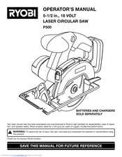 Ryobi P500 Operator's Manual