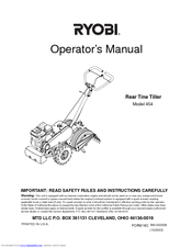 Ryobi 454 Operator's Manual