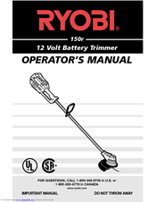 Ryobi 150r Operator's Manual