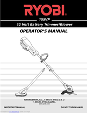 Ryobi 155VP Operator's Manual