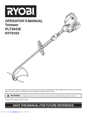 Ryobi RY70103 Operator's Manual