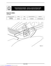 Saab 9-3 M03- Installation Instructions