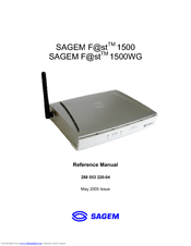 Sagem SAGEMFAST 1500WG Reference Manual